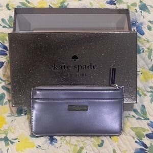 Kate Spade Metallic Lavender Pouch